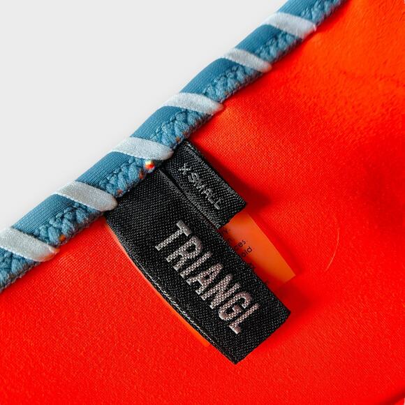 Triangl Neoprene Crochet Stitch Farrah Dusty Blue Bikini Bottom XS - Picture 10 of 11